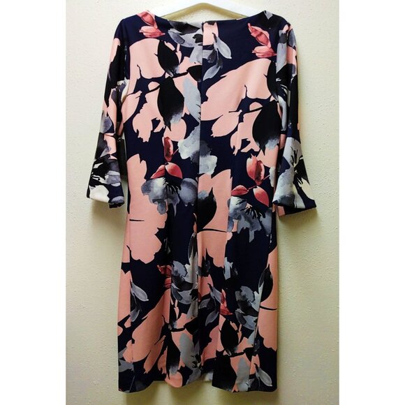 Vince Camuto Women’s Floral Print Bell Sleeve Dress Size 4 - Picture 4 of 6